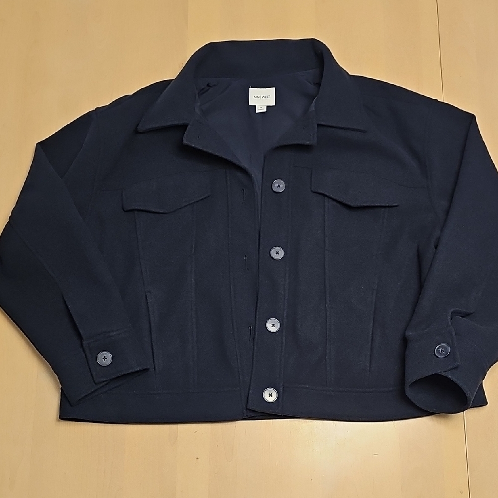 Nine West Dark Blue Jean Jacket